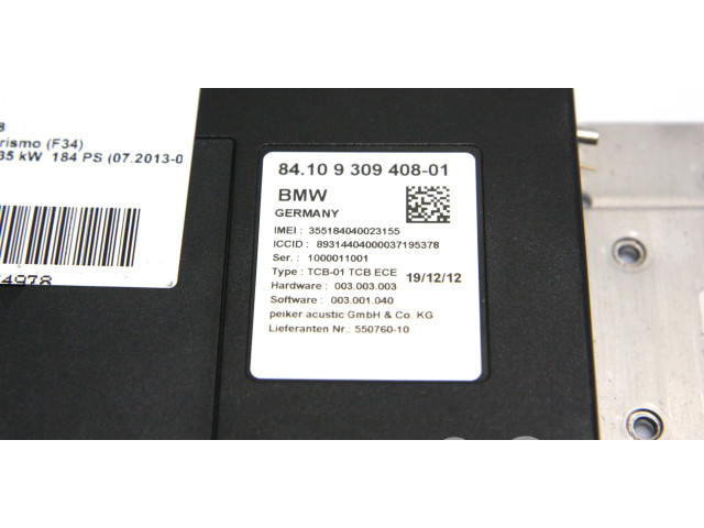 Блок управления 009588, 84109309408   BMW 3 GT F34