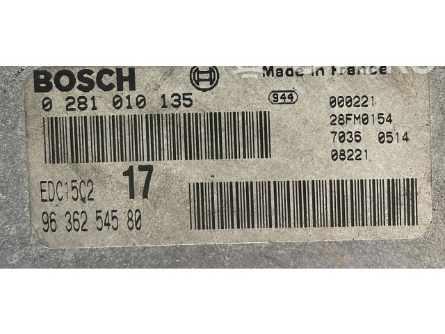 Řídící jednotka 0281010135, 0281010135   Fiat Scudo 2000
