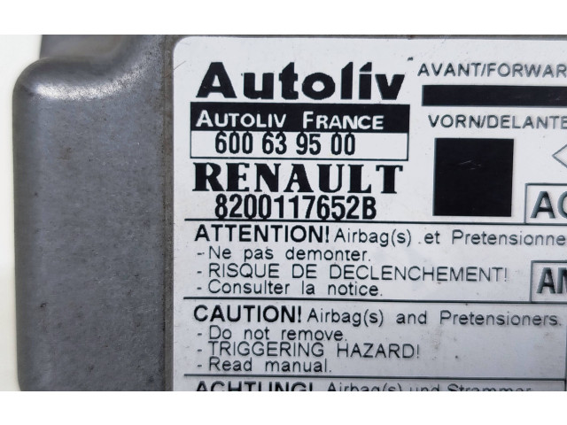 Блок подушек безопасности 600639500, 8200117652B   Renault Scenic I