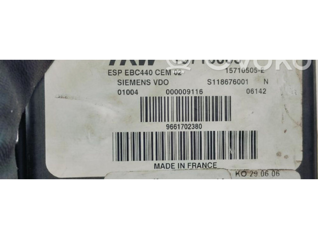 Jednotka ABS 9661702380   Peugeot 407 2004