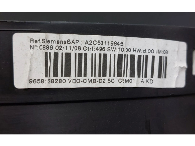 Přístrojová deska  Peugeot 407 2006 9658138280, 02C53119  