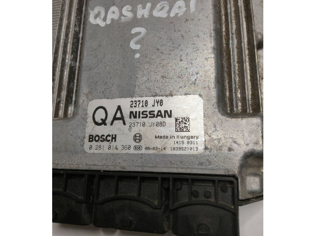 Řídící jednotka 23710JY08D, 23710JY0   Nissan Qashqai 2008