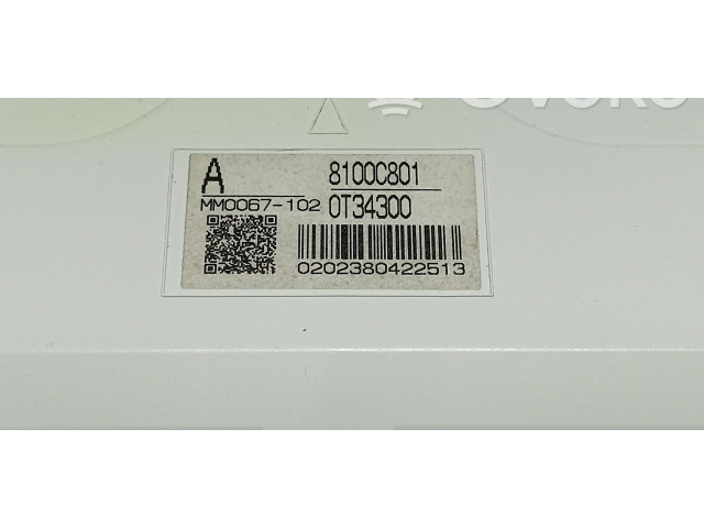 Přístrojová deska  Mitsubishi ASX 2021 8100C801, 0T34300  