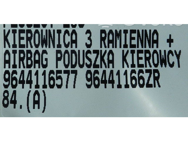Volant Peugeot 206 2001 9644116577, 96441166ZR  