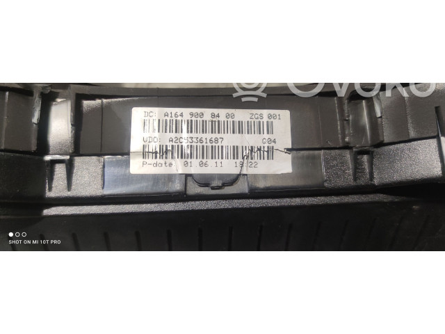 Přístrojová deska  Mercedes-Benz ML W164 2011 A1649008400  