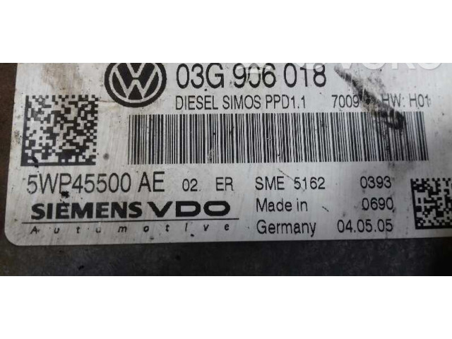 Řídící jednotka 03G906018, 5WP45500AE   Volkswagen Passat Alltrack 2005