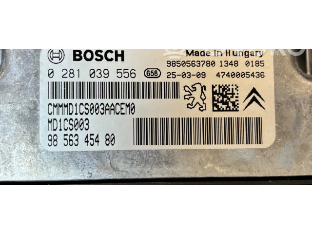 Блок управления двигателя 9850563780, 9856345480   Peugeot 208