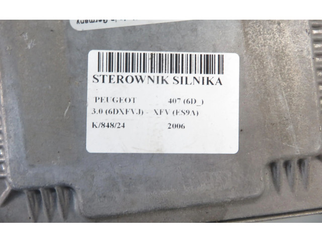 Řídící jednotka 9655878780, 0261208266   Peugeot 407 2006