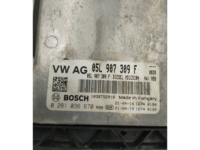 Řídící jednotka 05L907309F, 0281036670   Volkswagen Transporter - Caravelle T6 2015
