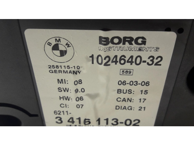 Панель приборов 102464032, 341611302   BMW X3 E83       