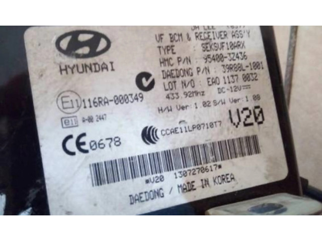 Pojistková skříňka Řídící jednotka BSM 95400-3Z436   Hyundai i40 2012