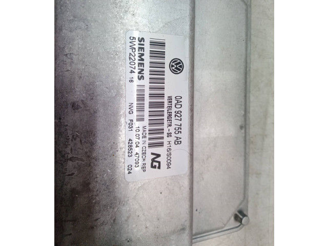 Řídící jednotka 0AD927755AB, 0AD927755AB   Volkswagen Touareg I 2004