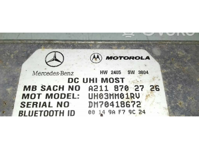 Блок управления A2118702726, DM70418672   Mercedes-Benz ML W164