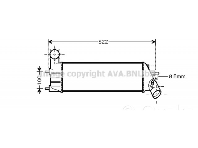 Интеркулер  1489396080   Fiat Ulysse 2.0