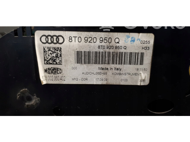 Přístrojová deska  Audi S5 2010 8T0920950Q  