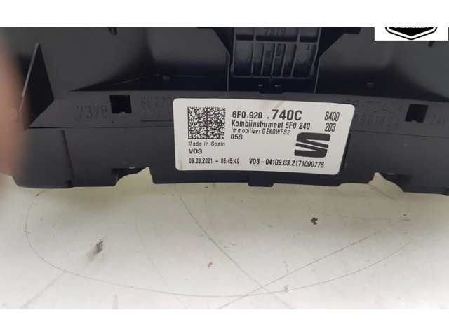 Спидометр (приборный щиток)    6F0920740C, 6F0920740C   Seat Arona