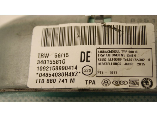 Боковая подушка безопасности 1T0880741M, 1T0880741M   Volkswagen Touran II