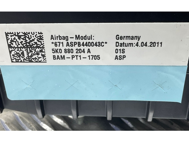 Надувная подушка для пассажира 5K0880204A   Volkswagen Tiguan 2011