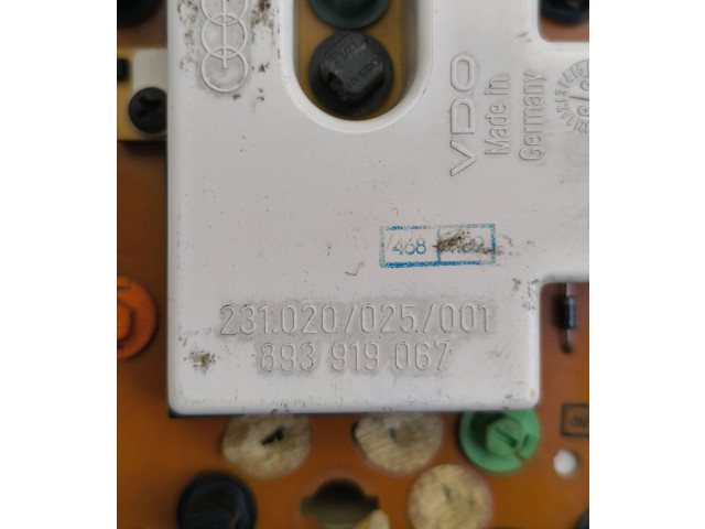 Přístrojová deska  Audi 80 90 B3 1990 893919067, 231020025001  