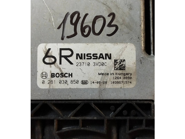 Řídící jednotka 237103vd0c, 0281030850   Nissan Note (E11) 2006