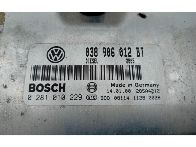 Блок управления двигателя 038906012BT, 0281010229   Seat Toledo II (1M)
