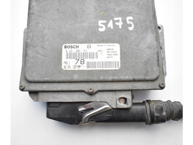 Řídící jednotka 9635116680, 0261206153   Peugeot 106 1994