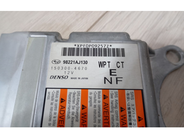 Блок подушек безопасности 98221AJ130, 1503004670   Subaru Outback