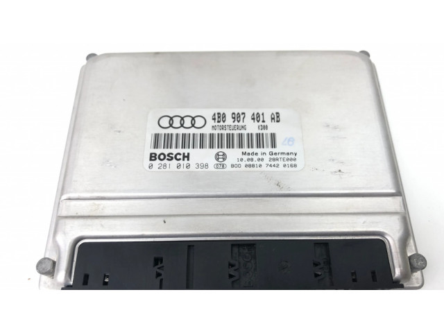 Řídící jednotka 4B0907401AB, 0281010398   Audi A6 S6 C5 4B 1998