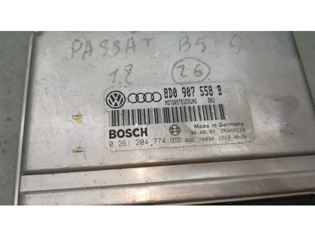 Řídící jednotka 8D0907558B, 0261204774   Audi A4 S4 B5 8D 1997