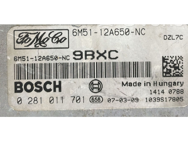 Řídící jednotka 0281011701, 0281011701   Mazda 3 I 2007