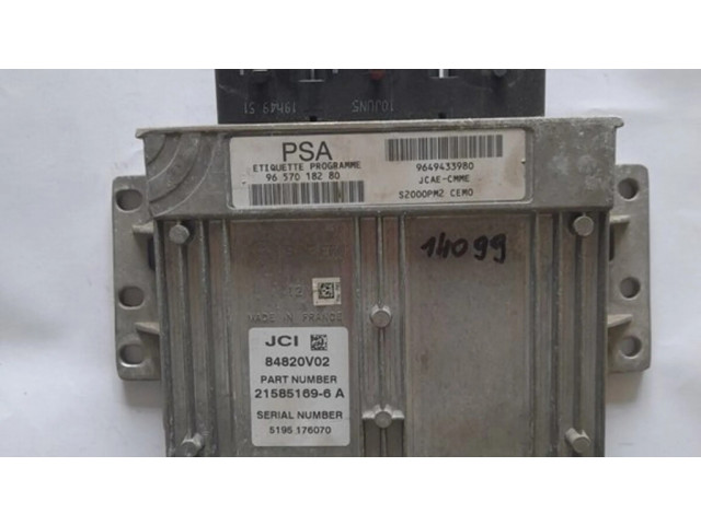 Блок управления 9657018280, 84820V02   Peugeot 1007