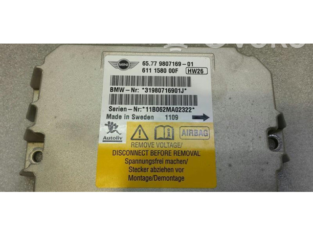 Блок подушек безопасности 9807169   Mini Cooper Countryman R60