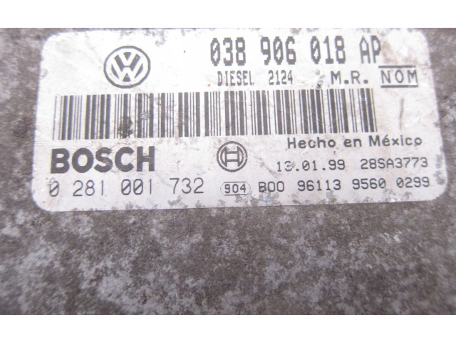 Řídící jednotka 038906018AP, 0281001732   Volkswagen New Beetle 1998