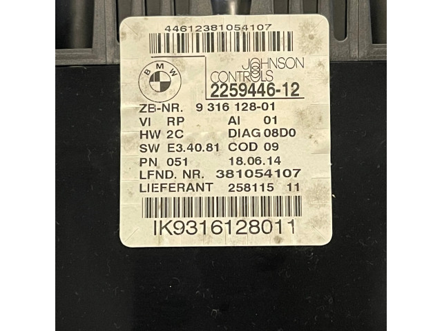 Přístrojová deska  BMW X1 E84 2014 9316128, 31612801  