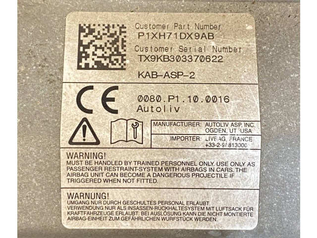 Подушка безопасности для колен P1XH71DX9AB, 68189156AA   Jeep Grand Cherokee
