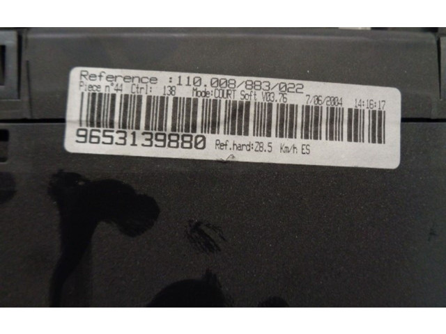 Přístrojová deska  Peugeot 607 2004 9653139880, 110008883022  