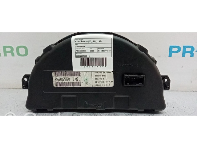 Панель приборов 9660225780D   Citroen C3       