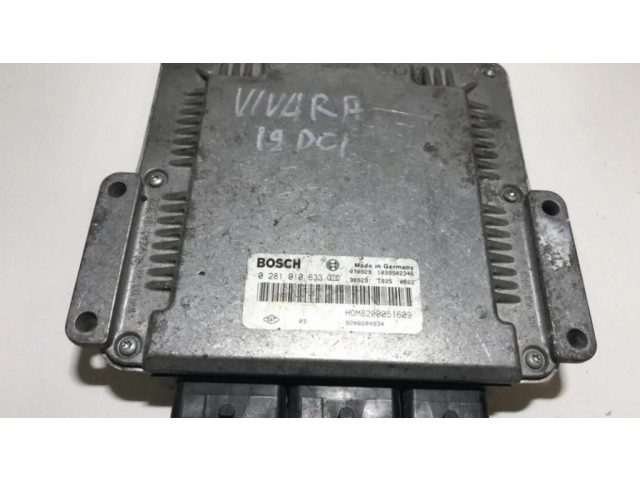 Блок управления двигателя 0281010633, 1039s02346  030929  38929   Renault Trafic II (X83)