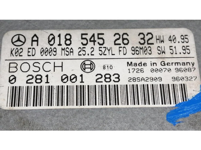 Řídící jednotka A0185452632, 0281001283   Mercedes-Benz E W210 1999