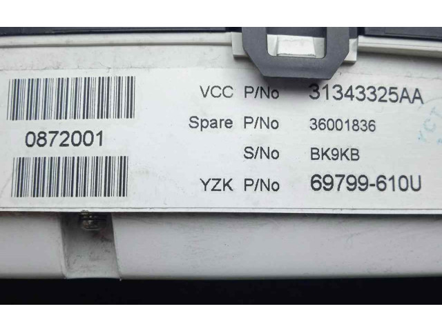 Přístrojová deska  Volvo XC60 2011 1.CONECTOR  