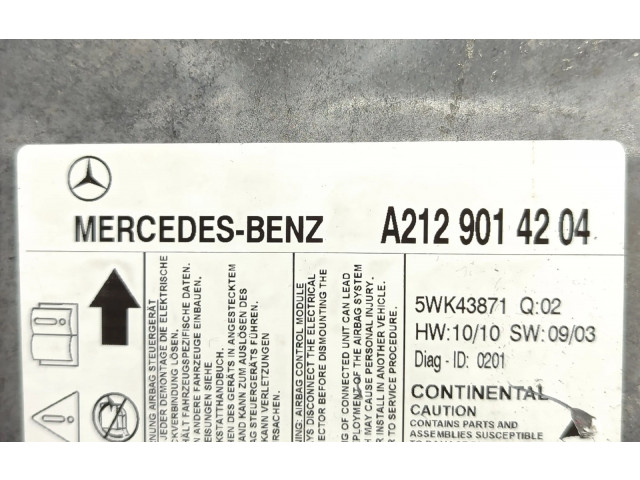 Блок подушек безопасности A2129014204   Mercedes-Benz E W212