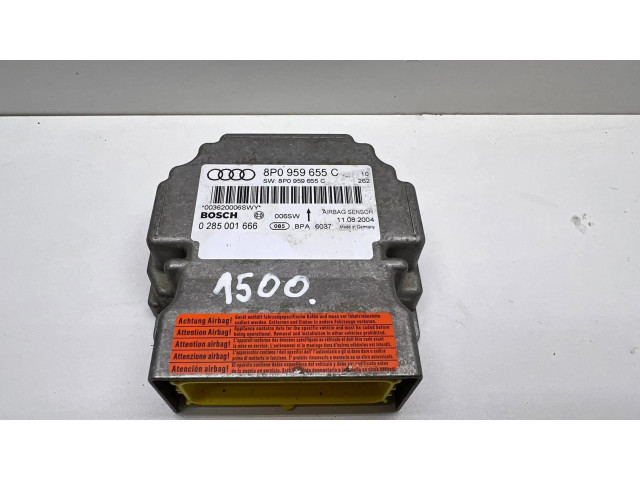 Блок подушек безопасности 8P0959655C, 0285001666   Audi A3 S3 A3 Sportback 8P