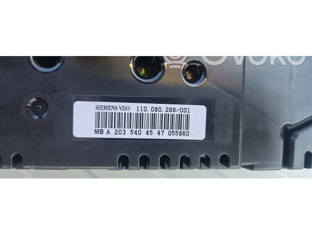 Přístrojová deska  Mercedes-Benz C W203 2004 A2035404547  