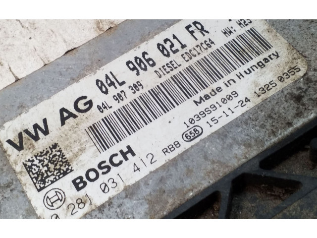 Блок управления двигателя 04L906021FR, 0281031412   Audi A6 S6 C7 4G