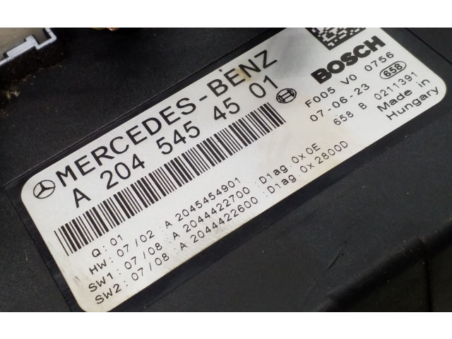   Pojistková skříňka A2045454501, F005V00756   Mercedes-Benz C W204 2007