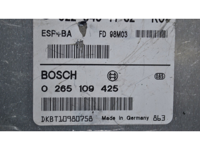 Řídící jednotka 0225457132   Mercedes-Benz A W168 2000