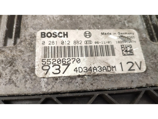 Řídící jednotka 55206270, 0281012882   Alfa Romeo 147 2005
