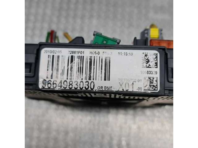 Pojistková skříňka Řídící jednotka BSM 9664983080, 22661F01   Peugeot 207 2009