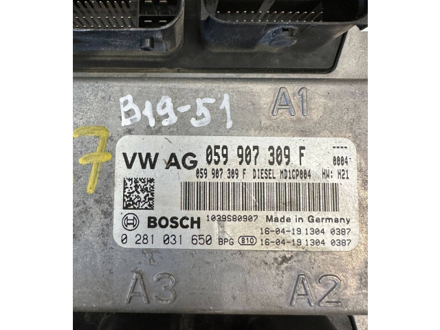 Řídící jednotka 059907309F, 0281031650   Audi Q7 4M 2016