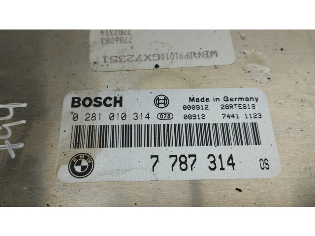 Řídící jednotka 7787314, 0281010314   BMW 5 E39 2002